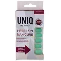 UNIQ Click On / Press On Manicure Naglar - Mintgrön - 24 st