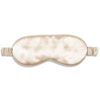 UNIQ Lyxig sovmask i 100% Silke - Champagne