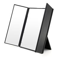 UNIQ® Vanity Tri-fold Makeup Spegel med LED ljus, svart