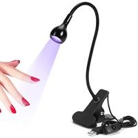 UV LED Mini Nagellampa - svart