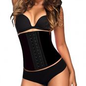 Shapelux Waist Trainer Träningskorsett av Latex - Svart